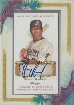 2007 Topps Allen & Ginter - Autographs #AGA-HR Hanley Ramirez Front