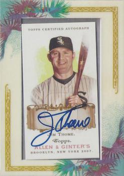 2007 Topps Allen & Ginter - Autographs #AGA-JT Jim Thome Front