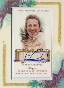 2007 Topps Allen & Ginter - Autographs #AGA-MGA Mario Andretti Front