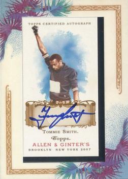 2007 Topps Allen & Ginter - Autographs #AGA-TS Tommie Smith Front