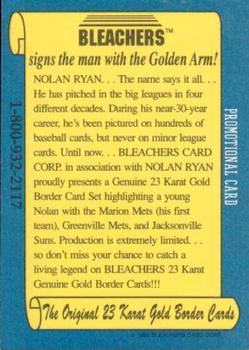 1993 Bleachers Nolan Ryan Promos #NNO Nolan Ryan Tuxedo- 1992 Copyright Blue Back Back