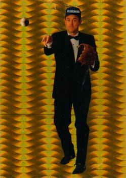 1993 Bleachers Nolan Ryan Promos #NNO Nolan Ryan Tuxedo- Wavy Gold Background Front