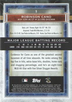 2020 Topps Museum Collection #5 Robinson Cano Back