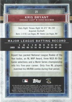 2020 Topps Museum Collection #21 Kris Bryant Back