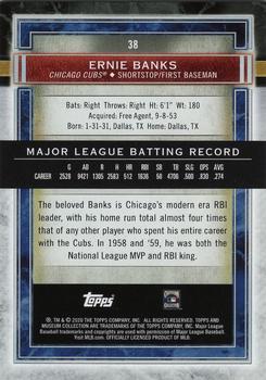 2020 Topps Museum Collection #38 Ernie Banks Back
