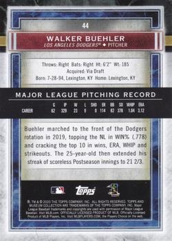 2020 Topps Museum Collection #44 Walker Buehler Back