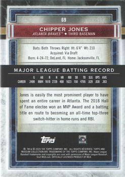 2020 Topps Museum Collection #69 Chipper Jones Back