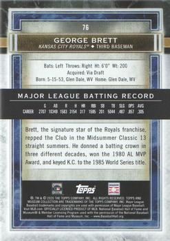 2020 Topps Museum Collection #76 George Brett Back