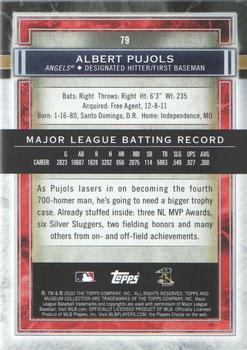 2020 Topps Museum Collection #79 Albert Pujols Back