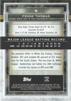 2020 Topps Museum Collection #96 Frank Thomas Back