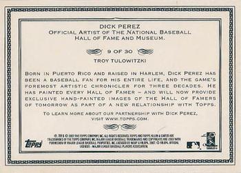 2007 Topps Allen & Ginter - Dick Perez Sketches #9 Troy Tulowitzki Back
