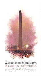2007 Topps Allen & Ginter - Mini #268 Washington Monument Front