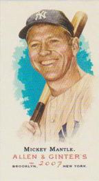 2007 Topps Allen & Ginter - Mini #7 Mickey Mantle Front