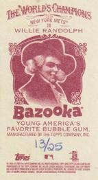 2007 Topps Allen & Ginter - Mini Bazooka #28 Willie Randolph Back