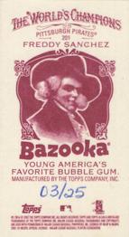 2007 Topps Allen & Ginter - Mini Bazooka #201 Freddy Sanchez Back