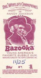 2007 Topps Allen & Ginter - Mini Bazooka #209 Randy Johnson Back