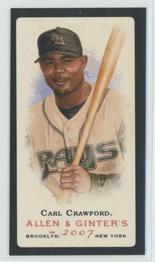 2007 Topps Allen & Ginter - Mini Black No Number #NNO Carl Crawford Front