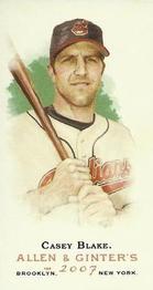2007 Topps Allen & Ginter - Mini No Card Number #NNO Casey Blake Front