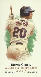 2007 Topps Allen & Ginter - Mini No Card Number #NNO Shawn Green Front