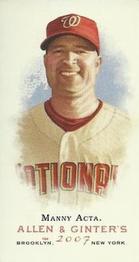 2007 Topps Allen & Ginter - Mini No Card Number #NNO Manny Acta Front