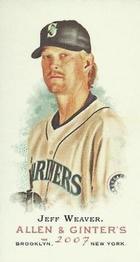 2007 Topps Allen & Ginter - Mini No Card Number #NNO Jeff Weaver Front