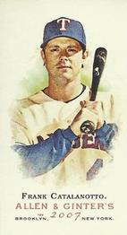 2007 Topps Allen & Ginter - Mini No Card Number #NNO Frank Catalanotto Front