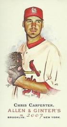 2007 Topps Allen & Ginter - Mini No Card Number #NNO Chris Carpenter Front