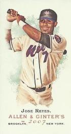 2007 Topps Allen & Ginter - Mini No Card Number #NNO Jose Reyes Front
