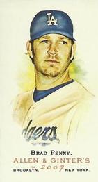 2007 Topps Allen & Ginter - Mini No Card Number #NNO Brad Penny Front