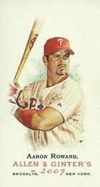 2007 Topps Allen & Ginter - Mini No Card Number #NNO Aaron Rowand Front