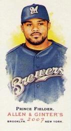 2007 Topps Allen & Ginter - Mini No Card Number #NNO Prince Fielder Front