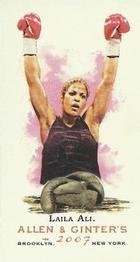 2007 Topps Allen & Ginter - Mini No Card Number #NNO Laila Ali Front