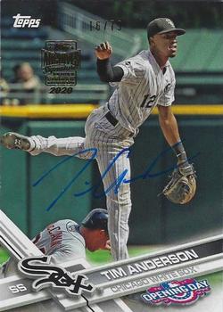 2020 Topps Archives Signature Series - Tim Anderson #91 Tim Anderson Front