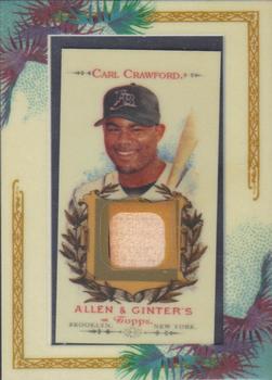 2007 Topps Allen & Ginter - Relics #AGR-CC Carl Crawford Front