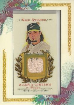 2007 Topps Allen & Ginter - Relics #AGR-NS Nick Swisher Front