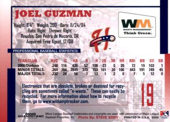 2009 Grandstand Harrisburg Senators SGA #NNO Joel Guzman Back