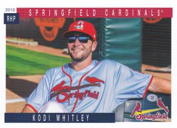 2019 Grandstand Springfield Cardinals SGA #NNO Kodi Whitley Front