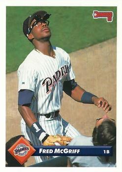1993 Donruss #390 Fred McGriff Front