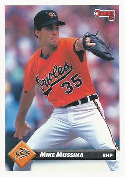 1993 Donruss #427 Mike Mussina Front