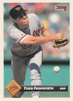 1993 Donruss #513 Todd Frohwirth Front