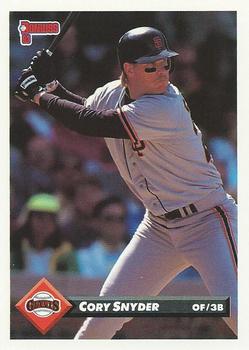 1993 Donruss #656 Cory Snyder Front