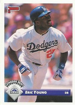 1993 Donruss #730 Eric Young Front
