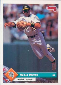 1993 Donruss #756 Walt Weiss Front