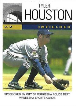 2002 Milwaukee Brewers Police - Waukesha Police Dept, Waukesha Sports Cards #NNO Tyler Houston Front