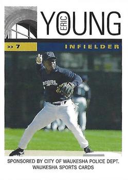 2002 Milwaukee Brewers Police - Waukesha Police Dept, Waukesha Sports Cards #NNO Eric Young Front