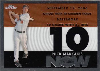 2007 Topps Chrome - Generation Now #GN359 Nick Markakis Front
