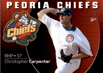 2009 MultiAd Peoria Chiefs #10 Christopher Carpenter Front