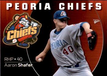 2009 MultiAd Peoria Chiefs #24 Aaron Shafer Front