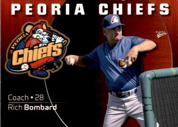 2009 MultiAd Peoria Chiefs #27 Rich Bombard Front