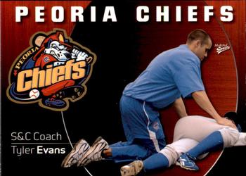 2009 MultiAd Peoria Chiefs #30 Tyler Evans Front